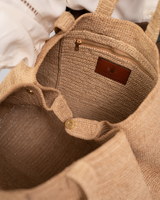 Sac en raphia Bossy thé clair