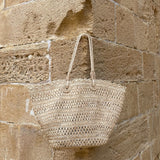 Sac en raphia Moon, taille L