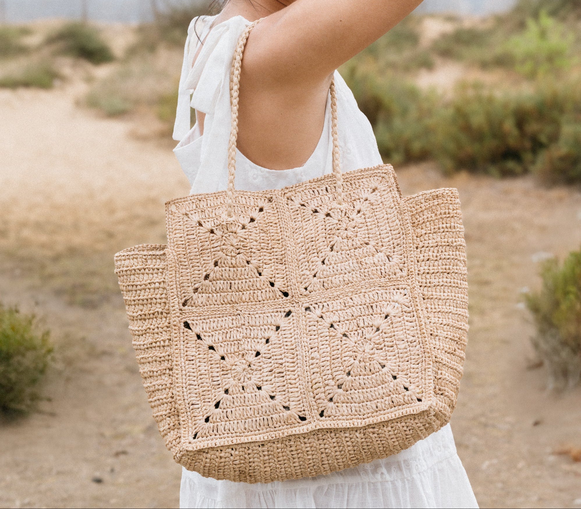 July raffia bag