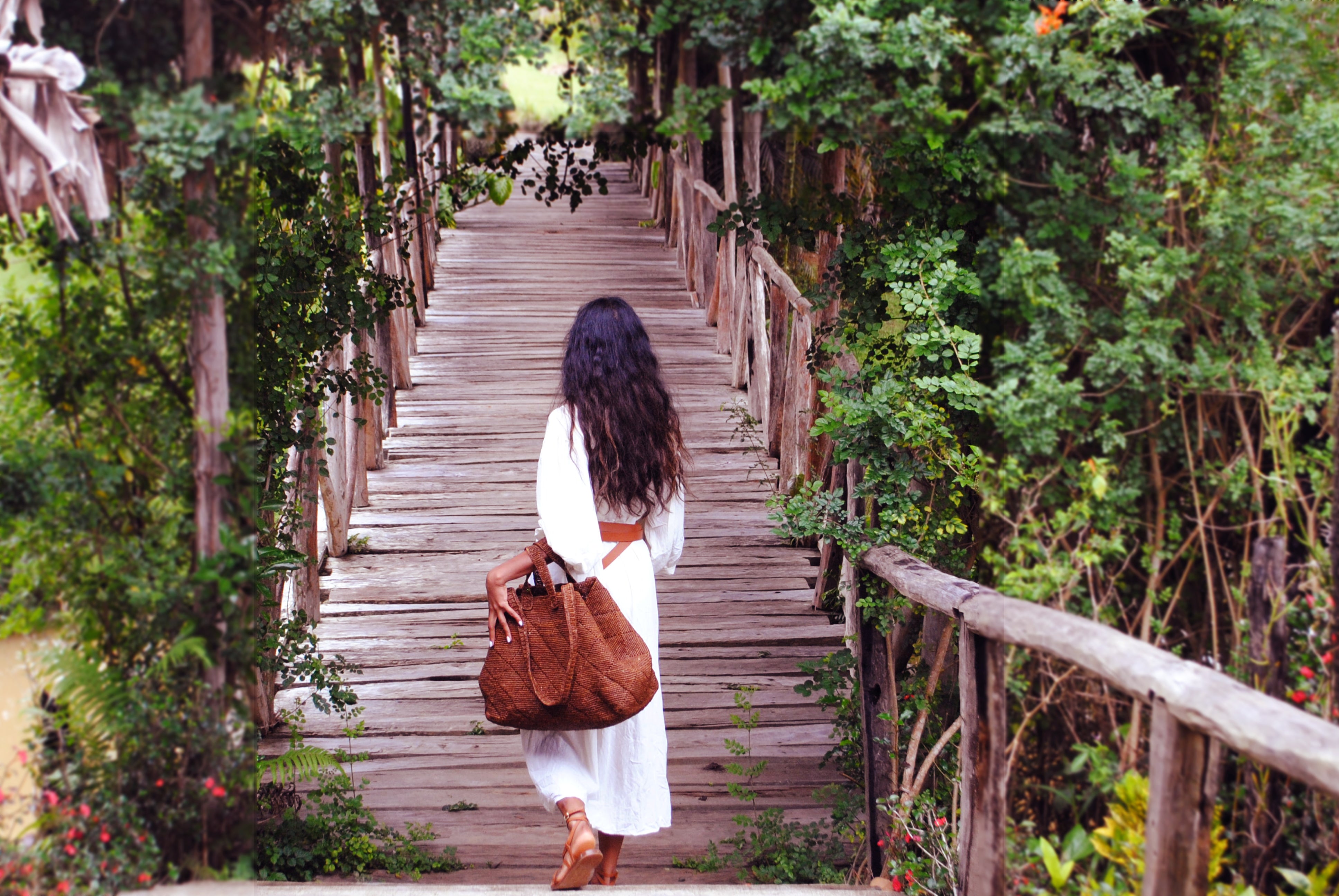 Sac en raphia Bossy héritage