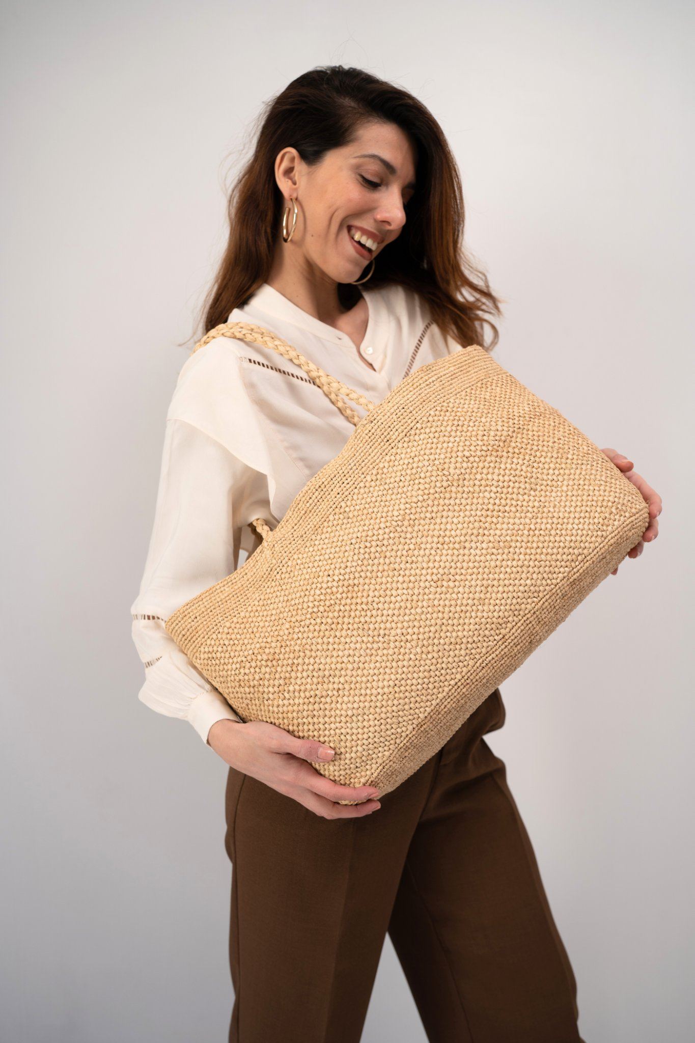 Sac en raphia Maeva - vue de face